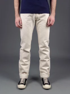 Samurai Jeans S710SC-KI Japanese Cotton Ecru 18oz Slim Straight Jeans