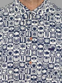Samurai Jeans SSA22-UW Ushiwaka Kamon Shirt NEW ARRIVALS 30 Samurai Jeans SSA22-UW Ushiwaka Kamon Shirt NEW ARRIVALS