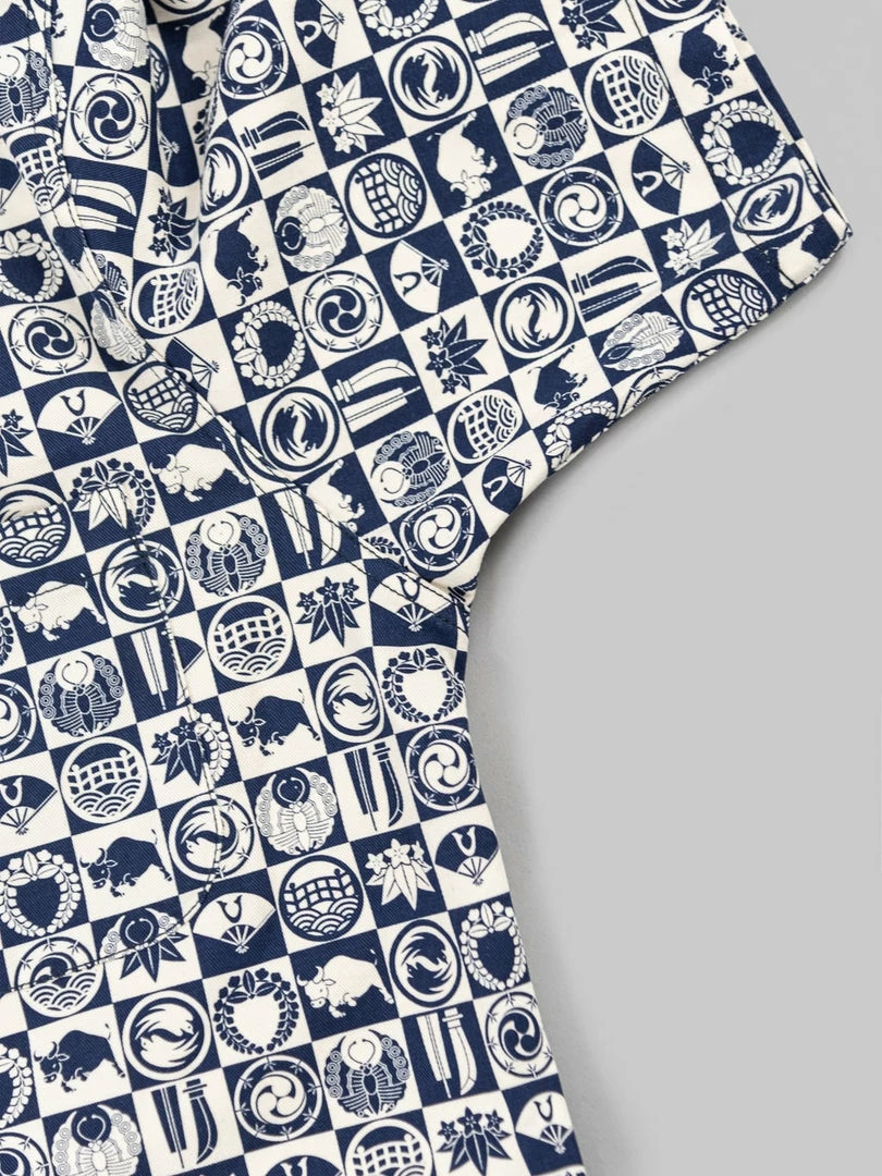 Samurai Jeans SSA22-UW Ushiwaka Kamon Shirt NEW ARRIVALS 21 Samurai Jeans SSA22-UW Ushiwaka Kamon Shirt NEW ARRIVALS