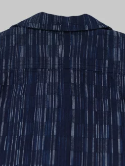 NEW ARRIVALS Samurai Jeans SOS22-S03 Natural Indigo Ichimatsu Shirt Shima 40 NEW ARRIVALS Samurai Jeans SOS22-S03 Natural Indigo Ichimatsu Shirt Shima
