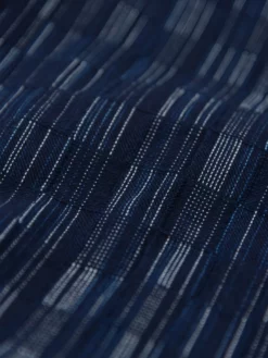 NEW ARRIVALS Samurai Jeans SOS22-S03 Natural Indigo Ichimatsu Shirt Shima 32 NEW ARRIVALS Samurai Jeans SOS22-S03 Natural Indigo Ichimatsu Shirt Shima