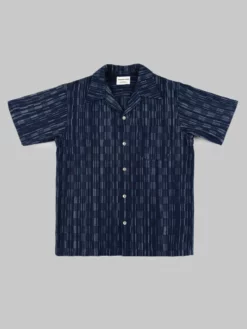NEW ARRIVALS Samurai Jeans SOS22-S03 Natural Indigo Ichimatsu Shirt Shima 29 NEW ARRIVALS Samurai Jeans SOS22-S03 Natural Indigo Ichimatsu Shirt Shima