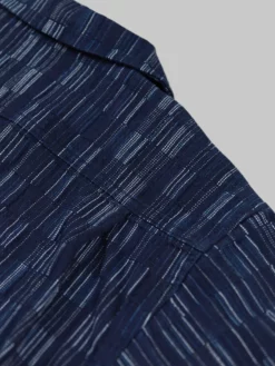 NEW ARRIVALS Samurai Jeans SOS22-S03 Natural Indigo Ichimatsu Shirt Shima 42 NEW ARRIVALS Samurai Jeans SOS22-S03 Natural Indigo Ichimatsu Shirt Shima