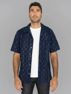 NEW ARRIVALS Samurai Jeans SOS22-S03 Natural Indigo Ichimatsu Shirt Shima 26 NEW ARRIVALS Samurai Jeans SOS22-S03 Natural Indigo Ichimatsu Shirt Shima