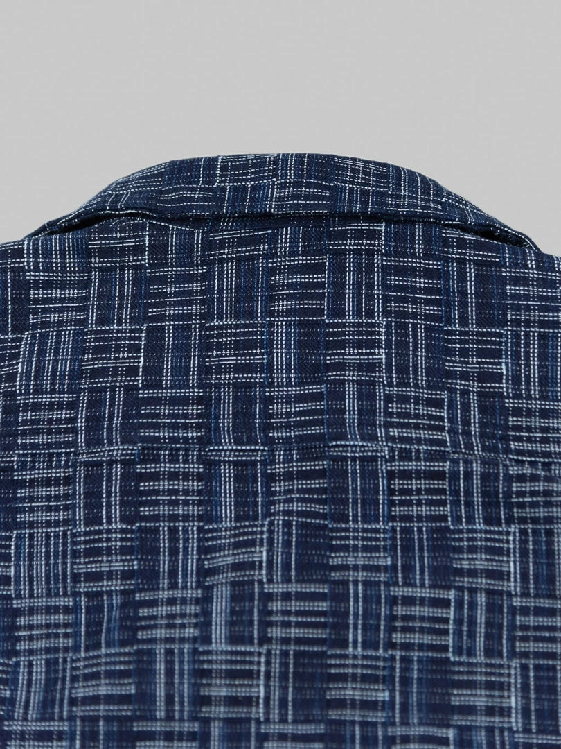 Samurai Jeans SOS22-S03 Natural Indigo Ichimatsu Shirt Koushi NEW ARRIVALS 20 Samurai Jeans SOS22-S03 Natural Indigo Ichimatsu Shirt Koushi NEW ARRIVALS