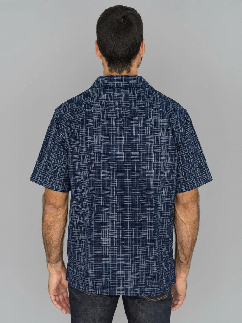 Samurai Jeans SOS22-S03 Natural Indigo Ichimatsu Shirt Koushi NEW ARRIVALS 5 Samurai Jeans SOS22-S03 Natural Indigo Ichimatsu Shirt Koushi NEW ARRIVALS