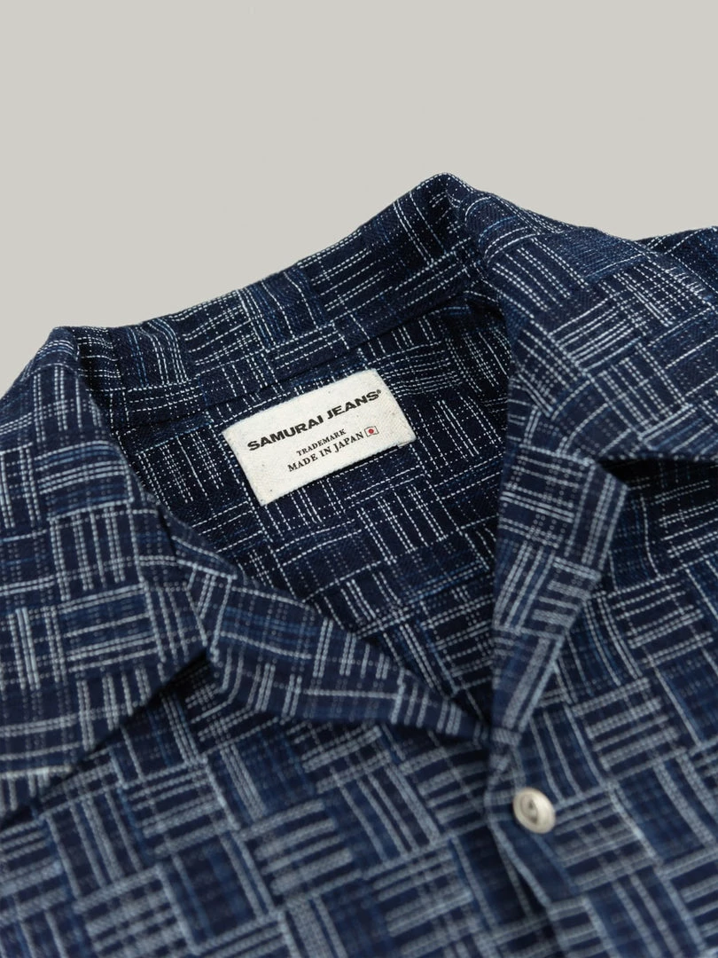 Samurai Jeans SOS22-S03 Natural Indigo Ichimatsu Shirt Koushi NEW ARRIVALS 21 Samurai Jeans SOS22-S03 Natural Indigo Ichimatsu Shirt Koushi NEW ARRIVALS