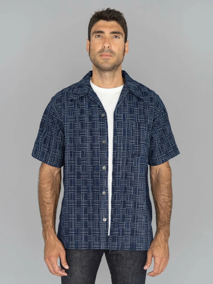 Samurai Jeans SOS22-S03 Natural Indigo Ichimatsu Shirt Koushi NEW ARRIVALS 7 Samurai Jeans SOS22-S03 Natural Indigo Ichimatsu Shirt Koushi NEW ARRIVALS
