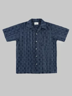 Samurai Jeans SOS22-S03 Natural Indigo Ichimatsu Shirt Koushi NEW ARRIVALS