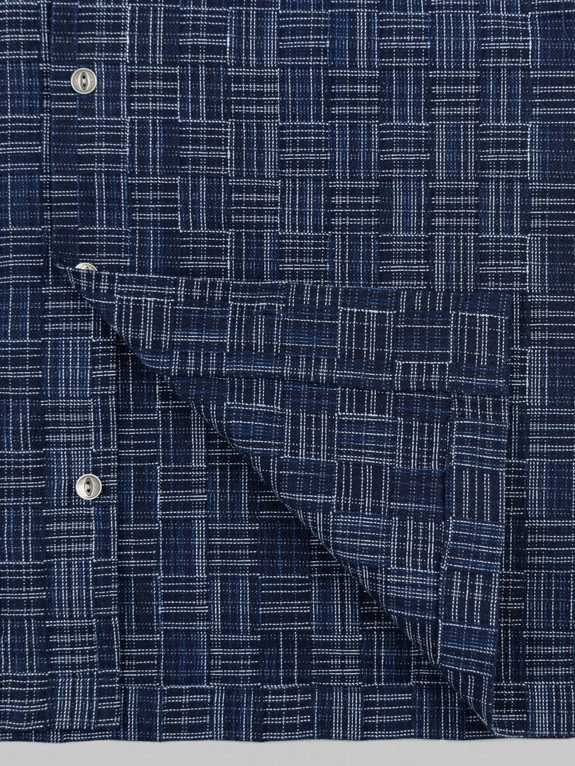 Samurai Jeans SOS22-S03 Natural Indigo Ichimatsu Shirt Koushi NEW ARRIVALS 14 Samurai Jeans SOS22-S03 Natural Indigo Ichimatsu Shirt Koushi NEW ARRIVALS