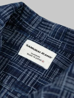Samurai Jeans SOS22-S03 Natural Indigo Ichimatsu Shirt Koushi NEW ARRIVALS 35 Samurai Jeans SOS22-S03 Natural Indigo Ichimatsu Shirt Koushi NEW ARRIVALS