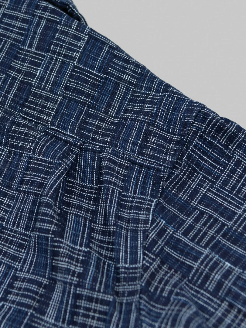 Samurai Jeans SOS22-S03 Natural Indigo Ichimatsu Shirt Koushi NEW ARRIVALS 22 Samurai Jeans SOS22-S03 Natural Indigo Ichimatsu Shirt Koushi NEW ARRIVALS