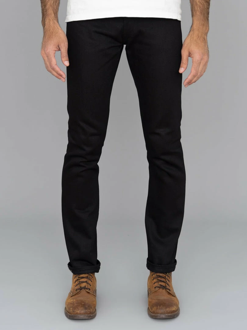 Stevenson Overall Co. Big Sur 210 12oz Slim Tapered Jeans Solid Black 4 Stevenson Overall Co. Big Sur 210 12oz Slim Tapered Jeans Solid Black