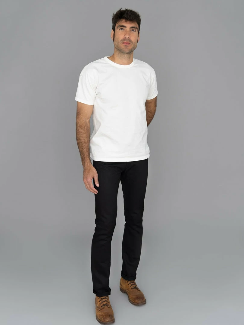 Stevenson Overall Co. Big Sur 210 12oz Slim Tapered Jeans Solid Black 3 Stevenson Overall Co. Big Sur 210 12oz Slim Tapered Jeans Solid Black