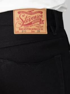 Stevenson Overall Co. Big Sur 210 12oz Slim Tapered Jeans Solid Black 32 Stevenson Overall Co. Big Sur 210 12oz Slim Tapered Jeans Solid Black