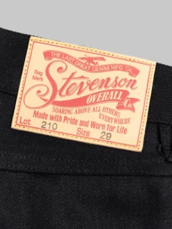 Stevenson Overall Co. Big Sur 210 12oz Slim Tapered Jeans Solid Black 44 Stevenson Overall Co. Big Sur 210 12oz Slim Tapered Jeans Solid Black