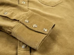 Stevenson Overall Co. Cody Shirt Beige Corduroy