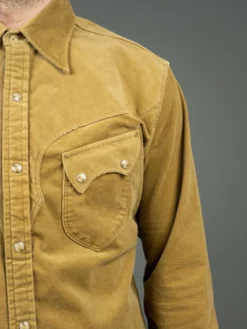 Stevenson Overall Co. Cody Shirt Beige Corduroy