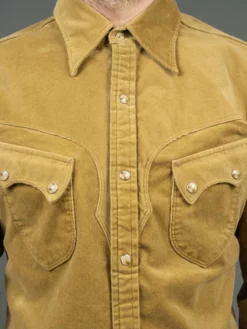Stevenson Overall Co. Cody Shirt Beige Corduroy