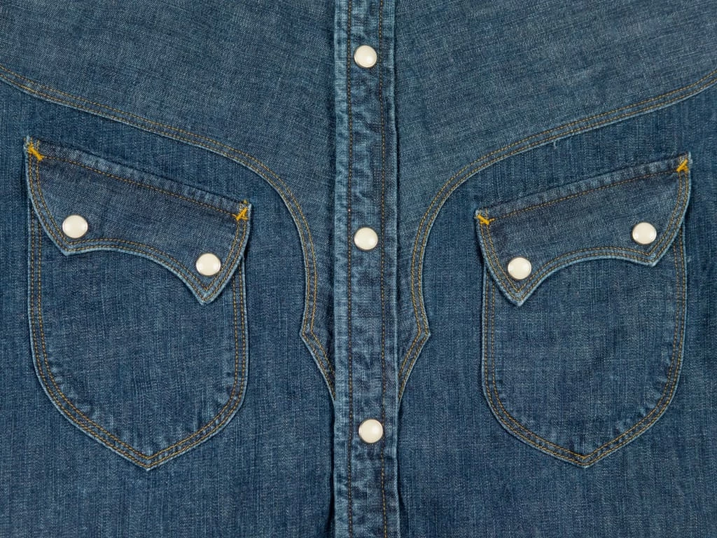 Stevenson Overall Co. Cody Shirt Faded Indigo 14 Stevenson Overall Co. Cody Shirt Faded Indigo