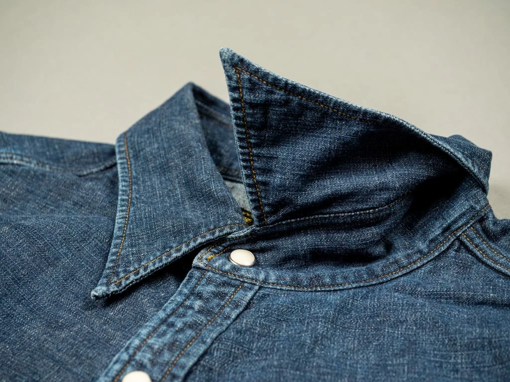 Stevenson Overall Co. Cody Shirt Faded Indigo 28 Stevenson Overall Co. Cody Shirt Faded Indigo