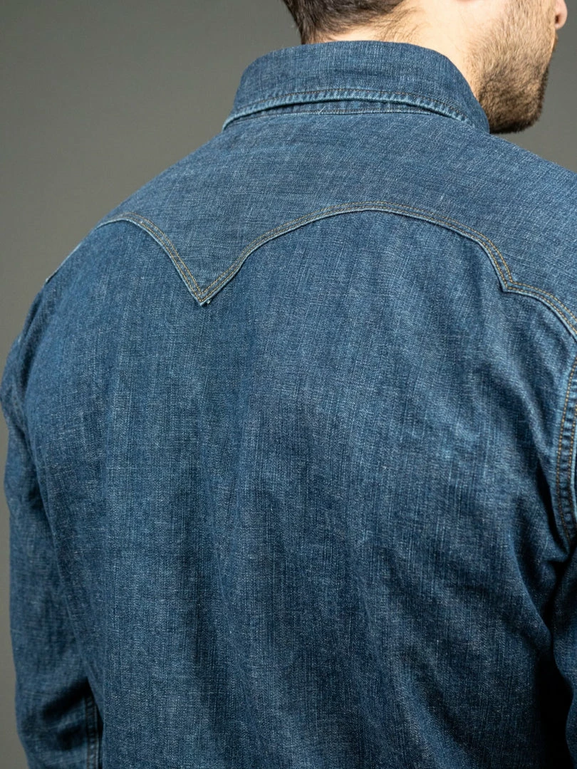 Stevenson Overall Co. Cody Shirt Faded Indigo 7 Stevenson Overall Co. Cody Shirt Faded Indigo