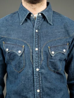 Stevenson Overall Co. Cody Shirt Faded Indigo 35 Stevenson Overall Co. Cody Shirt Faded Indigo