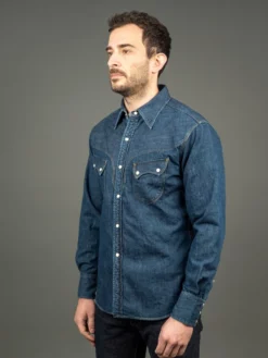Stevenson Overall Co. Cody Shirt Faded Indigo 33 Stevenson Overall Co. Cody Shirt Faded Indigo
