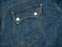 Stevenson Overall Co. Cody Shirt Faded Indigo 47 Stevenson Overall Co. Cody Shirt Faded Indigo