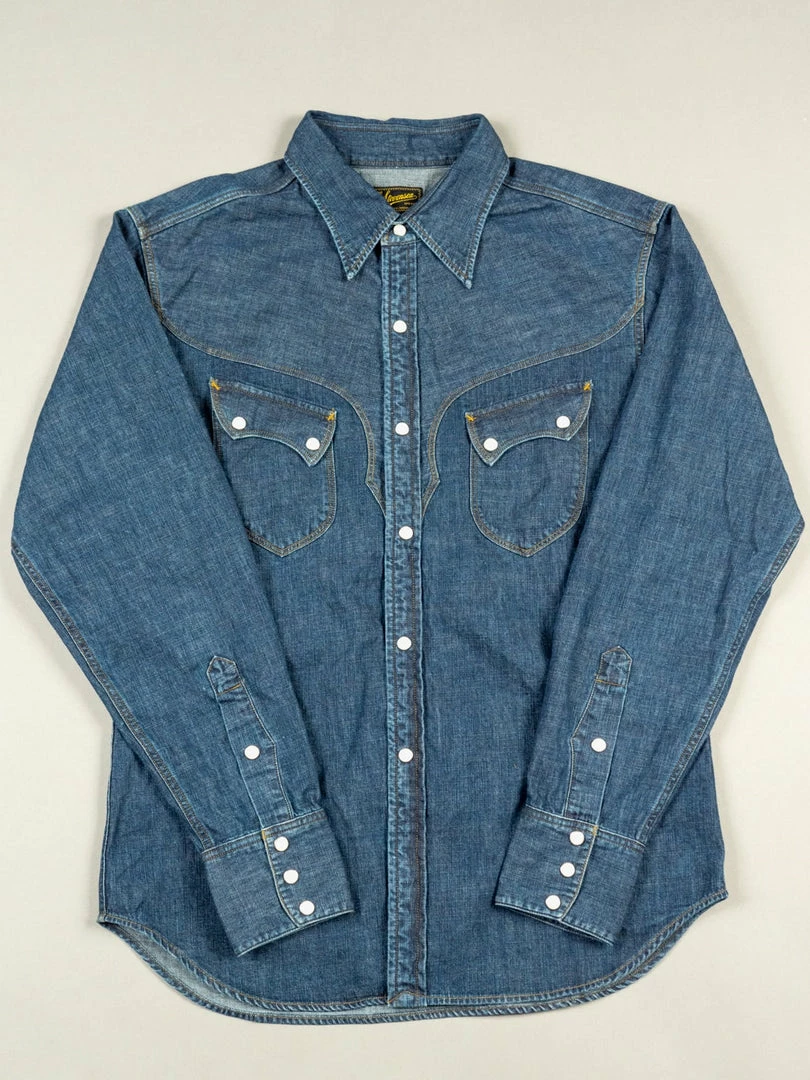 Stevenson Overall Co. Cody Shirt Faded Indigo 11 Stevenson Overall Co. Cody Shirt Faded Indigo