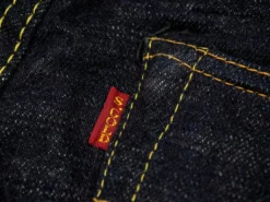 The Strike Gold 5105 15oz Slub Grey Weft Slim Straight Jeans