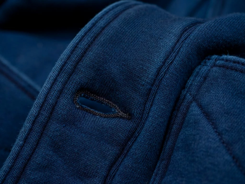 The Strike Gold Indigo Loopwheeled Shawl Collar Cardigan 23 The Strike Gold Indigo Loopwheeled Shawl Collar Cardigan