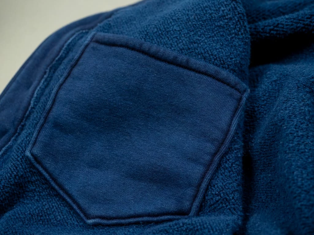 The Strike Gold Indigo Loopwheeled Shawl Collar Cardigan 22 The Strike Gold Indigo Loopwheeled Shawl Collar Cardigan