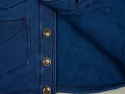 The Strike Gold Indigo Loopwheeled Shawl Collar Cardigan 44 The Strike Gold Indigo Loopwheeled Shawl Collar Cardigan