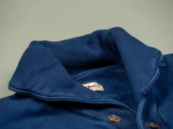 The Strike Gold Indigo Loopwheeled Shawl Collar Cardigan 41 The Strike Gold Indigo Loopwheeled Shawl Collar Cardigan