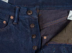 STUDIO D´ARTISAN Studio D'Artisan 1831 Kakishibu Sashiko Tight Straight Jeans