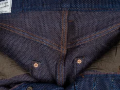 STUDIO D´ARTISAN Studio D'Artisan 1831 Kakishibu Sashiko Tight Straight Jeans