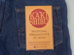 STUDIO D´ARTISAN Studio D'Artisan 1831 Kakishibu Sashiko Tight Straight Jeans
