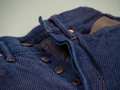 STUDIO D´ARTISAN Studio D'Artisan 1831 Kakishibu Sashiko Tight Straight Jeans