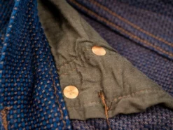 STUDIO D´ARTISAN Studio D'Artisan 1831 Kakishibu Sashiko Tight Straight Jeans