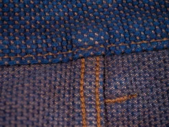 STUDIO D´ARTISAN Studio D'Artisan 1831 Kakishibu Sashiko Tight Straight Jeans