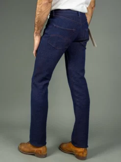 STUDIO D´ARTISAN Studio D'Artisan 1831 Kakishibu Sashiko Tight Straight Jeans