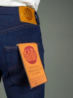 STUDIO D´ARTISAN Studio D'Artisan 1831 Kakishibu Sashiko Tight Straight Jeans