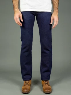 STUDIO D´ARTISAN Studio D'Artisan 1831 Kakishibu Sashiko Tight Straight Jeans