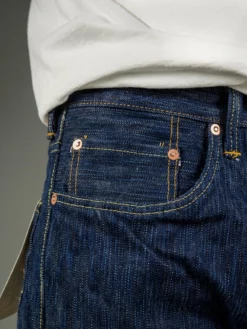 STUDIO D´ARTISAN Studio D'artisan D1833AI 15oz Tokushima Shoai High Rise Tapered Jeans