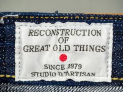 STUDIO D´ARTISAN Studio D'artisan D1833AI 15oz Tokushima Shoai High Rise Tapered Jeans