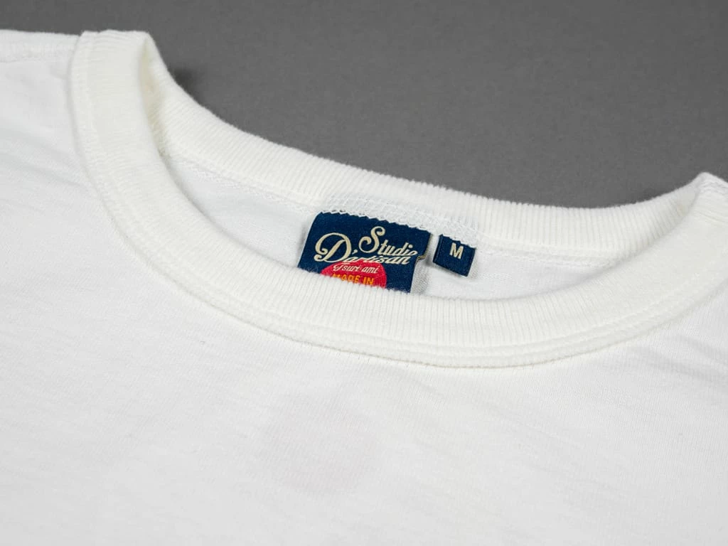 STUDIO D´ARTISAN Studio D'Artisan 9913 Loopwheel T-Shirt White 10 STUDIO D´ARTISAN Studio D'Artisan 9913 Loopwheel T-Shirt White