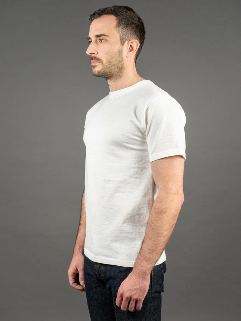 STUDIO D´ARTISAN Studio D'Artisan 9913 Loopwheel T-Shirt White 5 STUDIO D´ARTISAN Studio D'Artisan 9913 Loopwheel T-Shirt White