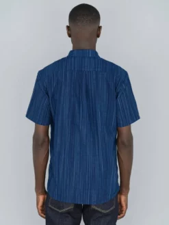 STUDIO D´ARTISAN Studio D'Artisan Indigo Shijira Kasuri Shirt NEW ARRIVALS