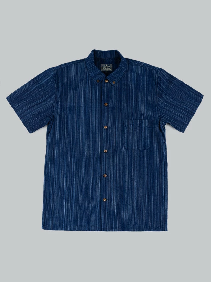 STUDIO D´ARTISAN Studio D'Artisan Indigo Shijira Kasuri Shirt NEW ARRIVALS 9 STUDIO D´ARTISAN Studio D'Artisan Indigo Shijira Kasuri Shirt NEW ARRIVALS